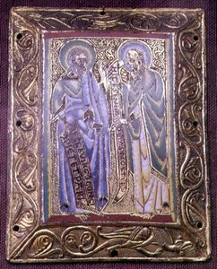 Plaque depicting Isaiah and Daniel